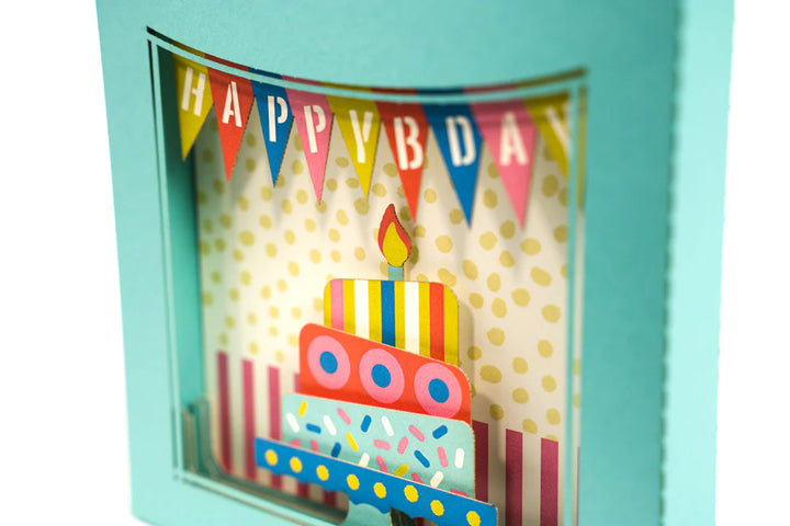 Birthday Cake Pop Up Scene Card