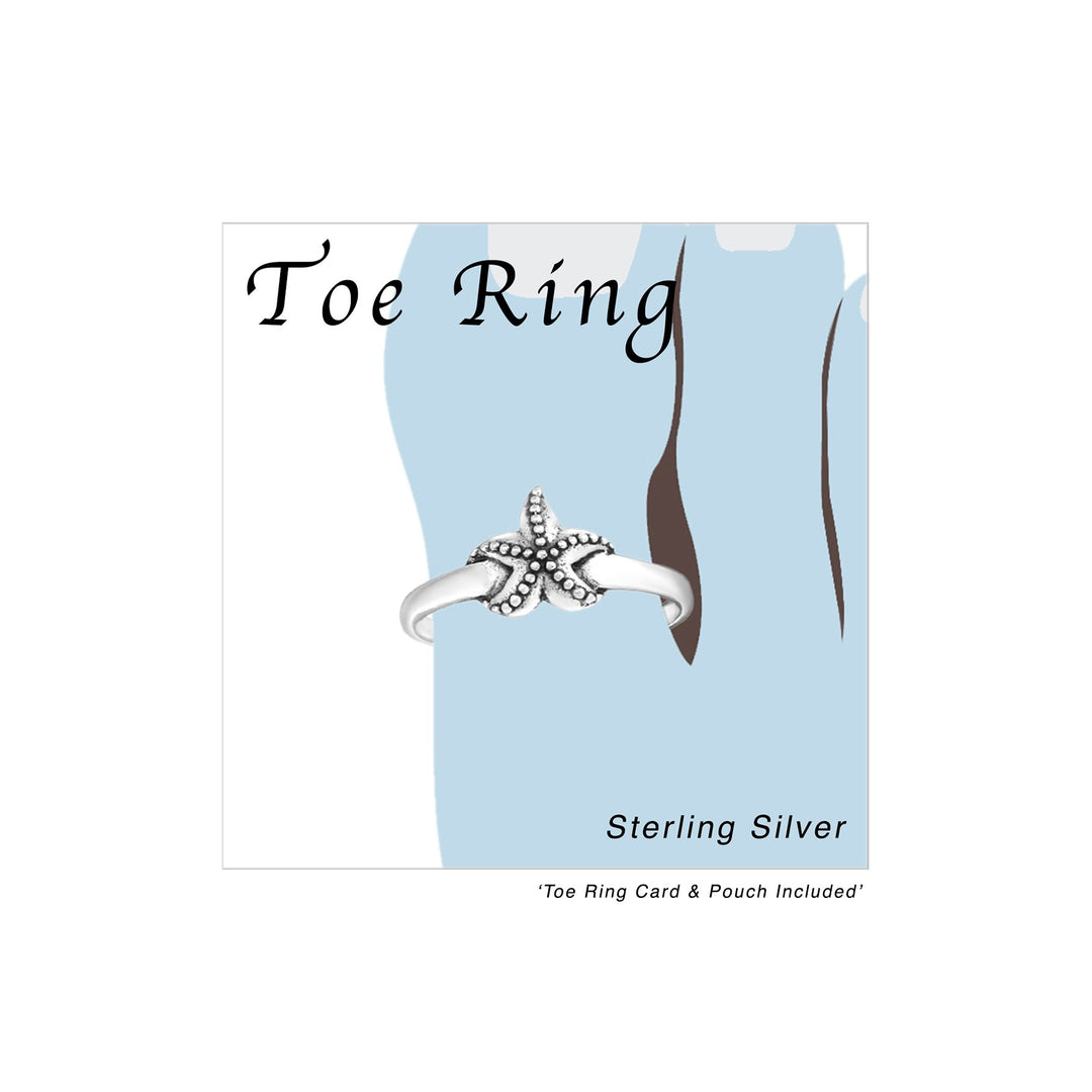Sterling Silver Starfish Toe Ring