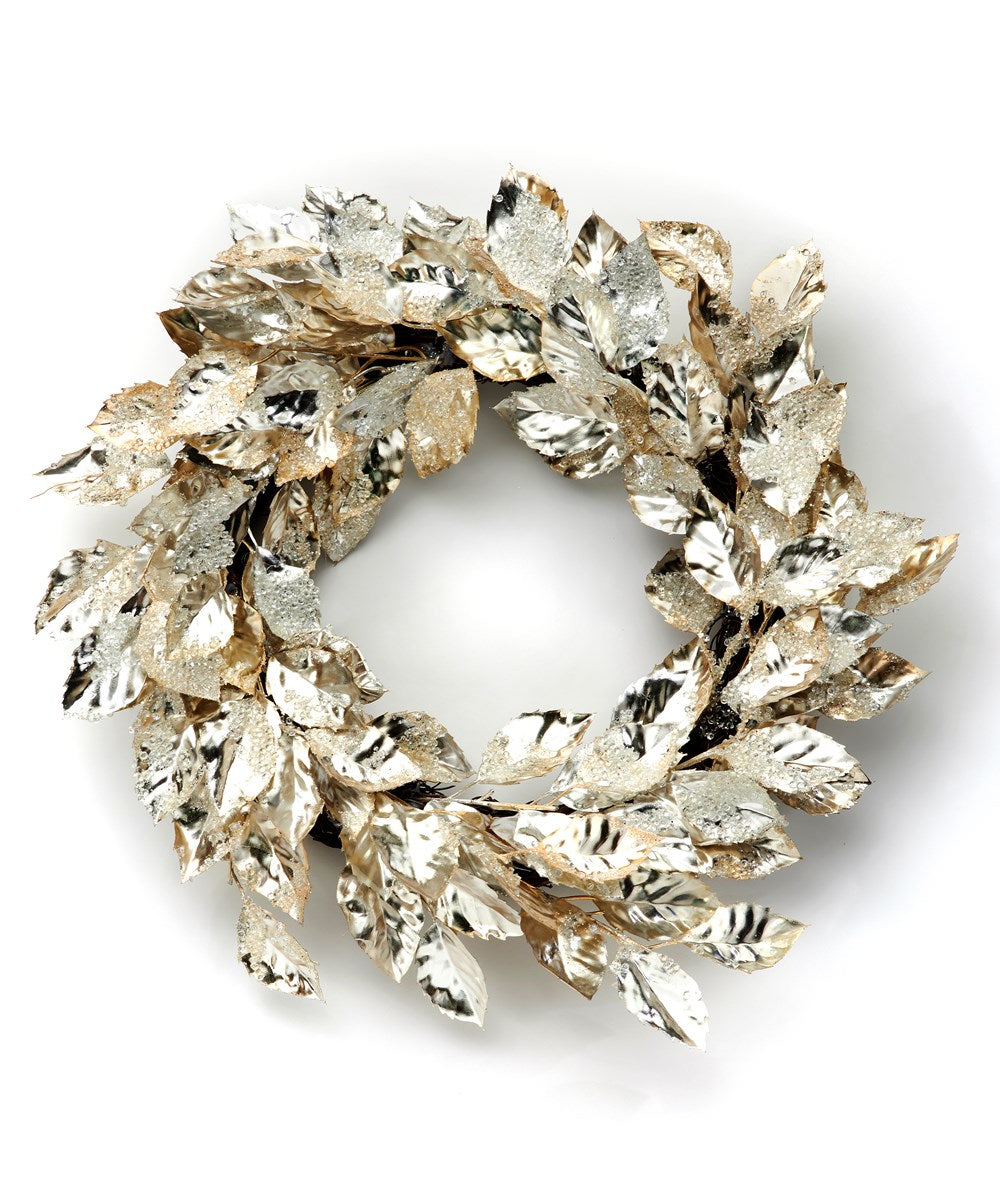 Silver Leaf Wreath