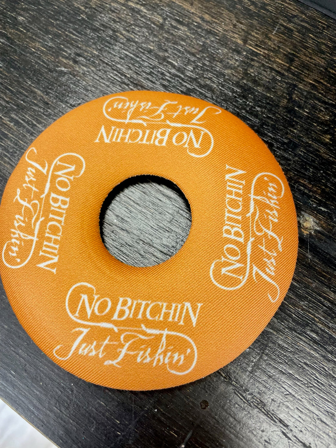 Orange and White Lil Sucker - Drink Holder