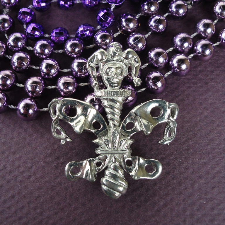 Fleur de Lis Mardi Gras Pin (copyright by Maurice Milleur)