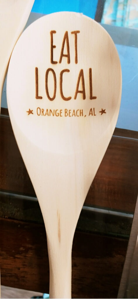 Eat Local Wooden Spoon