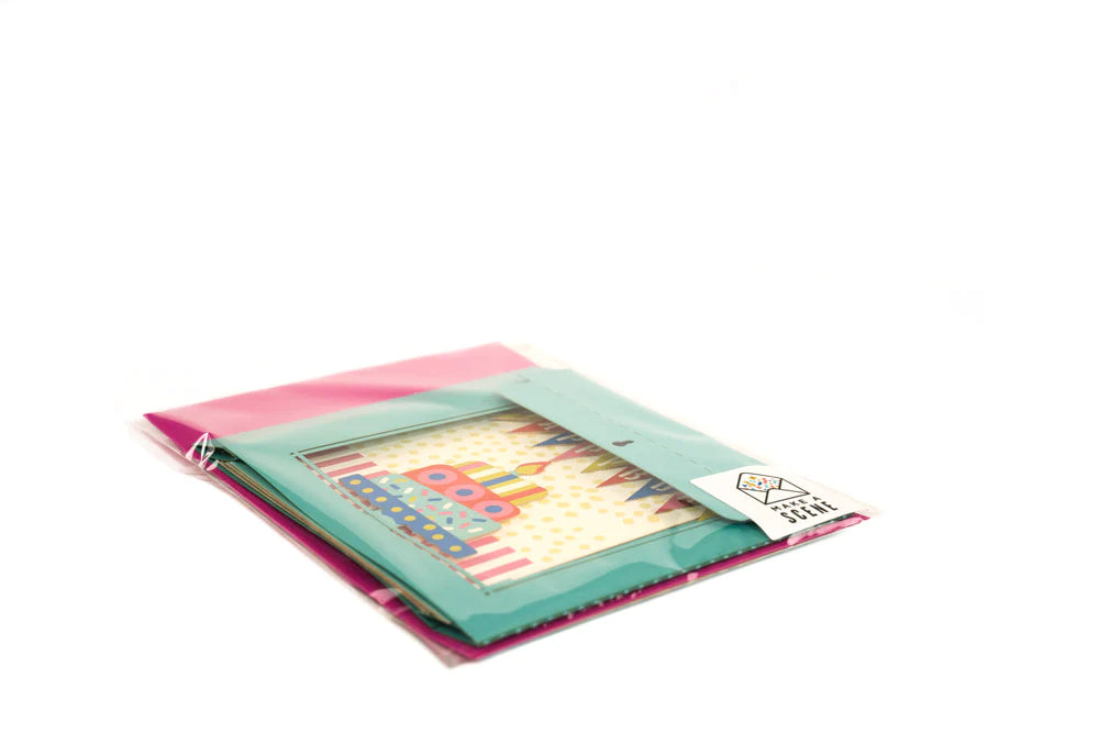 Birthday Cake Pop Up Scene Card