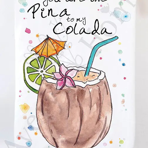 Pina Colada Beach Hand Towel