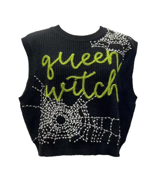 Queen of Sparkles Queen Witch Sweater Vest