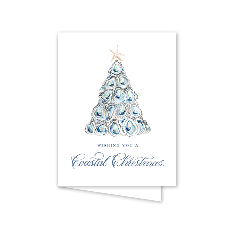Coastal Christmas Tree Card - 8 pack