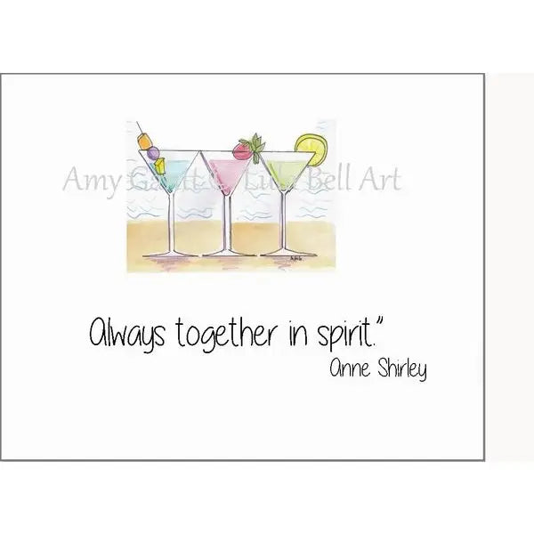 Friendship - Drinks on the Beach Greeting Card