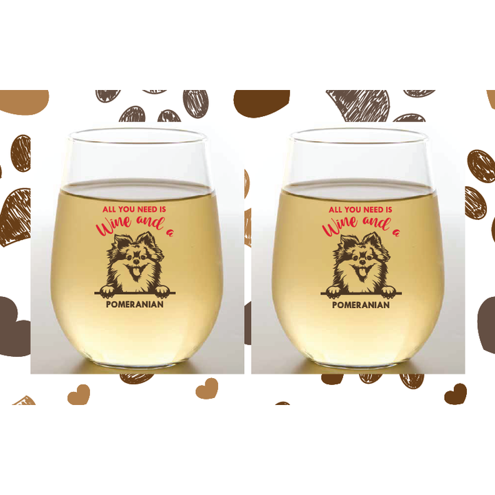 Dog Breed Wine-Oh Glass
