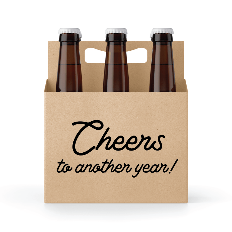 Cheers to Another Year 6-pack Holder