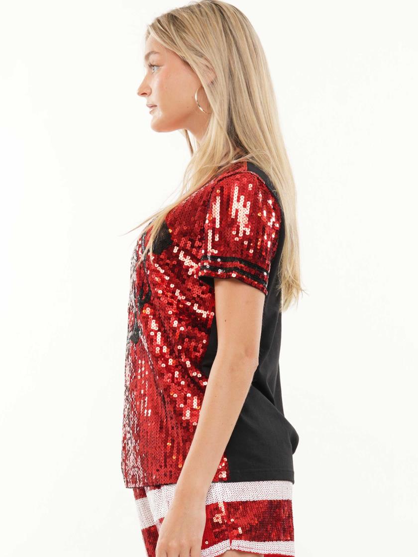 Georgia Bulldogs Sequin Top