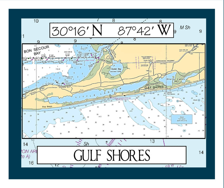 Gulf Shores Nautical Fleece Blanket/Throw