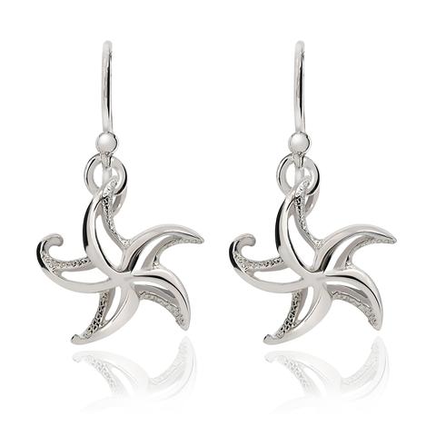 Starry Starfish Drop Earrings