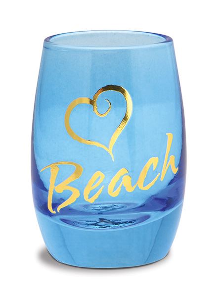 Mini Wine Shot Glass - Love Beach