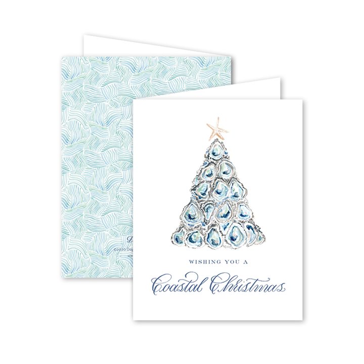 Coastal Christmas Tree Card - 8 pack