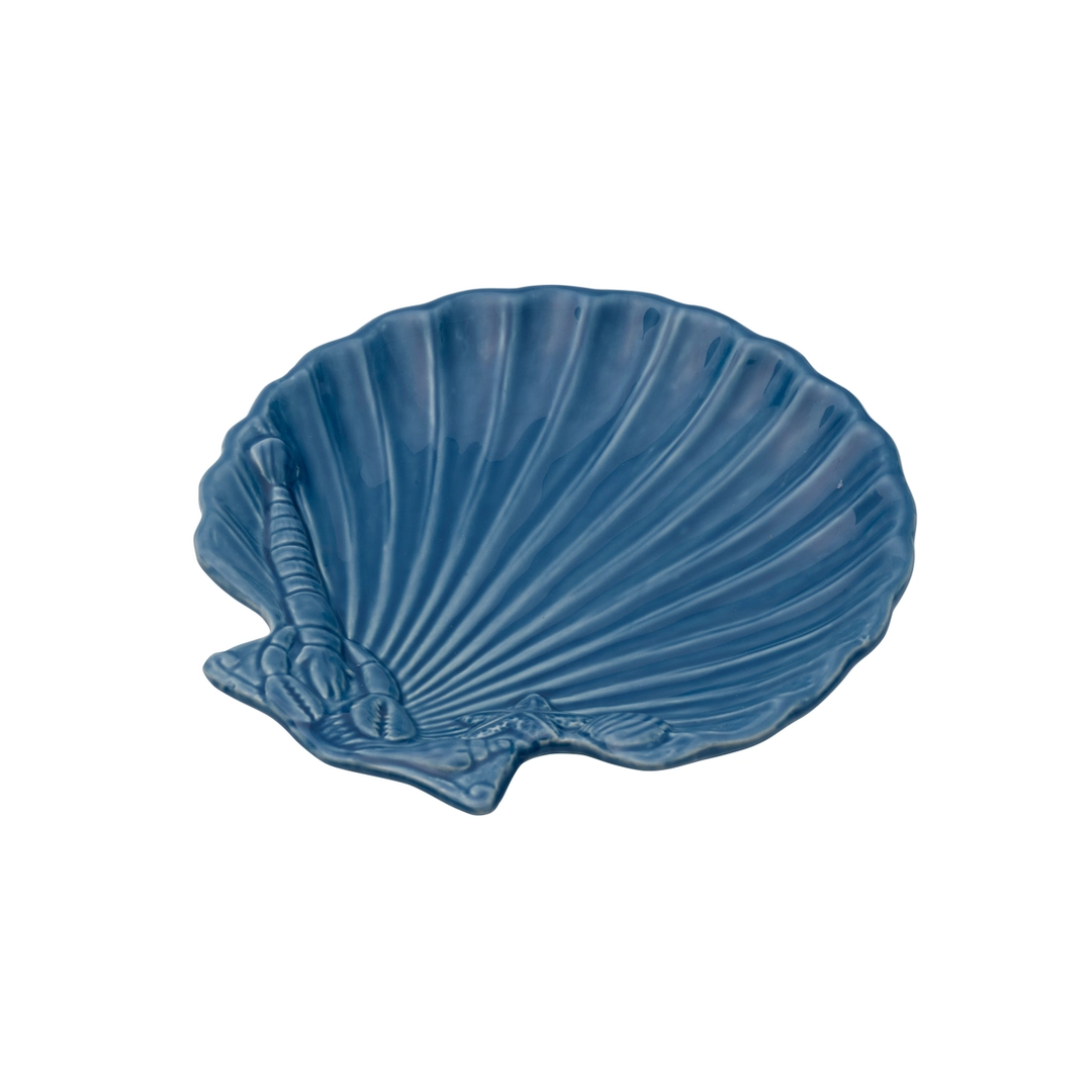 Fitz and Floyd Blue Shell Plate 9.25"