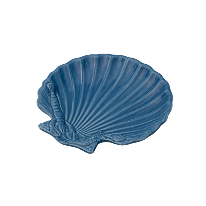 Fitz and Floyd Blue Shell Plate 9.25"