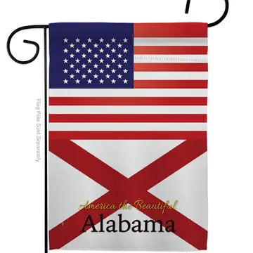 US Alabama Americana Garden Flag