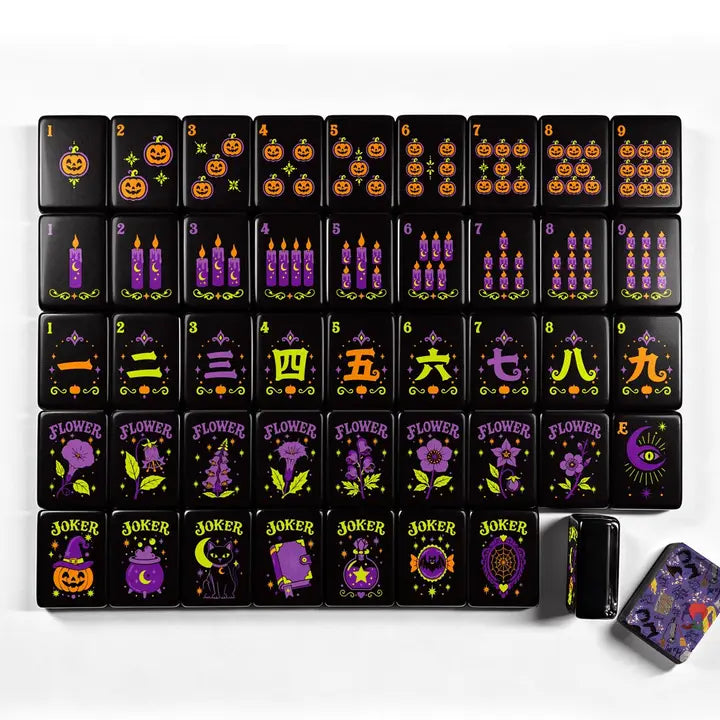 Halloween Mahjong Set (tiles &amp; mat)