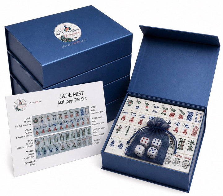 Coastal Breeze Mahjong Tile Set