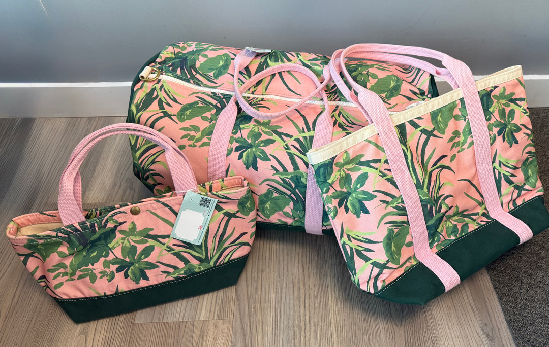 MadCap Cottage Pink Palm Smallest Tote