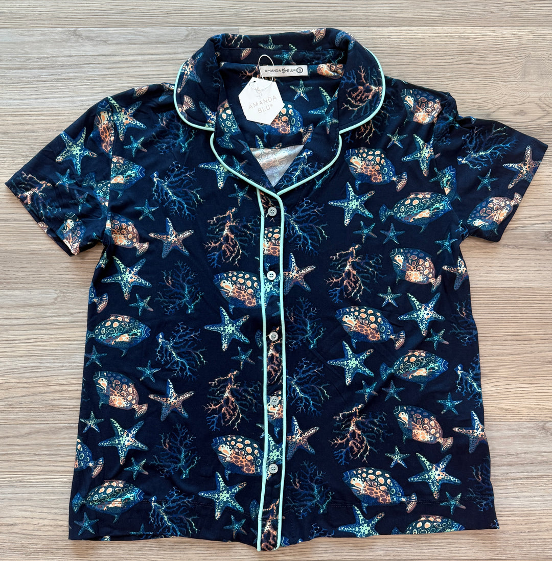 Oceanic Notched CollarTop