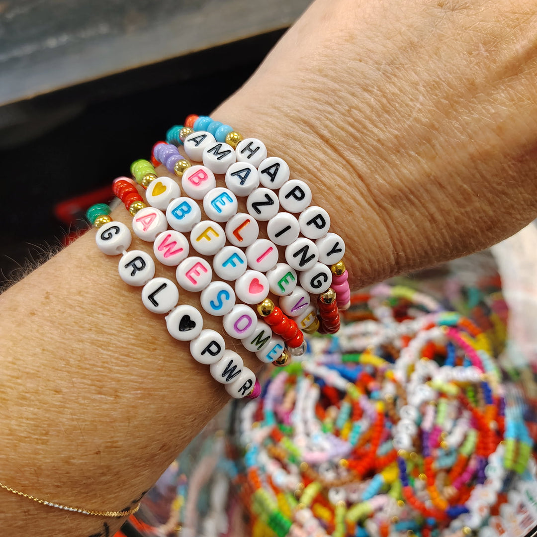Girl Power Summer Stretchy Bracelets