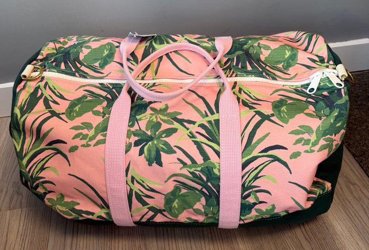 MadCap  Cottage Pink Palm Duffle