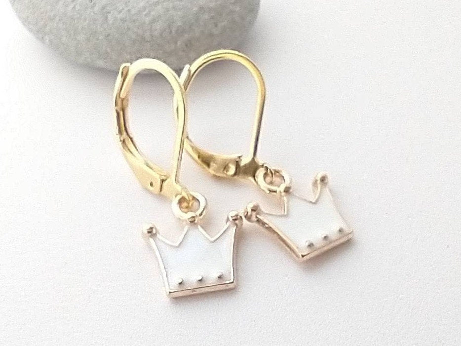 Cutest Tiny Crown Earrings