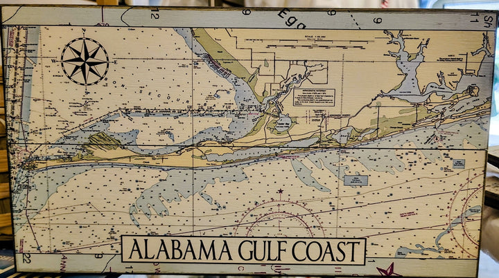 Wood Coastal 14x8 Map