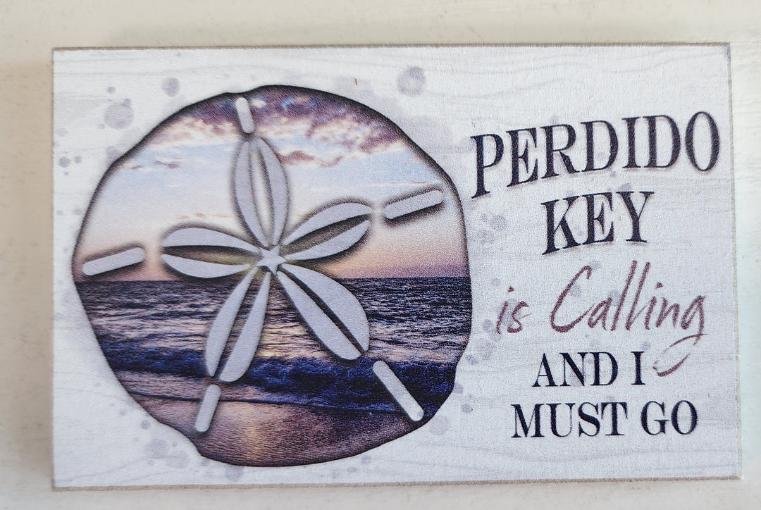 Sand Dollar Wood Magnet
