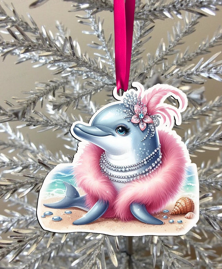 Sassy Talkin Pink Boa Ornament Collection