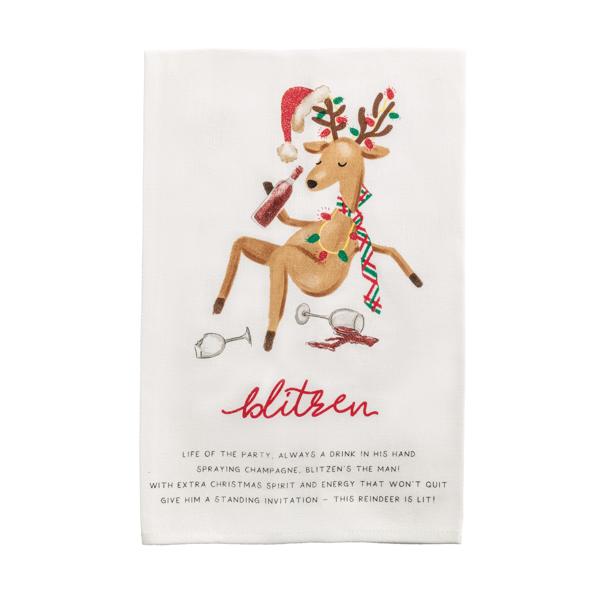 Reindeer Poems Hand Towels