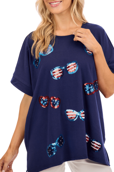 Americana Sunglasses Sparkle Top