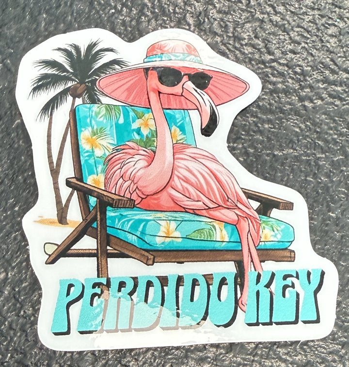 Lazy Flamingo Sticker