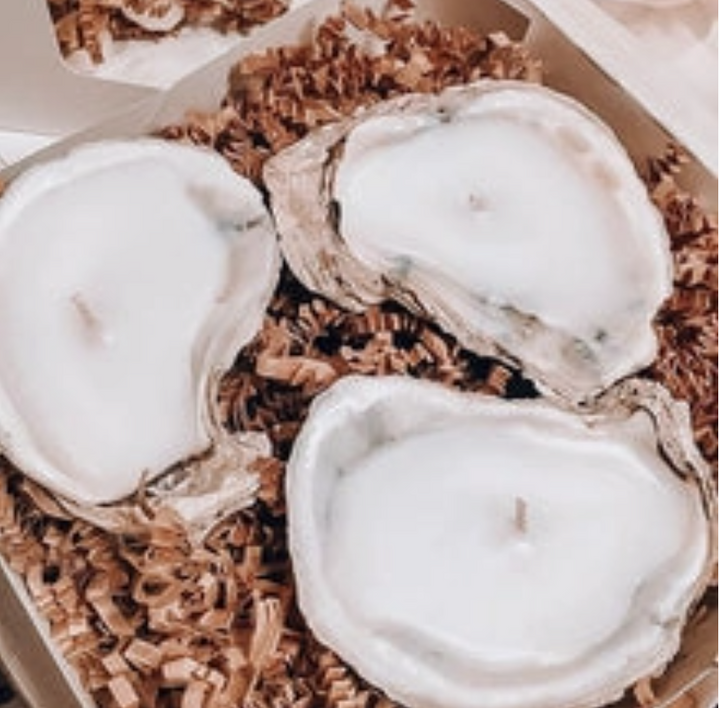 Oyster Tea light Gift Set