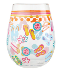 Lolita Flip Flops Too Stemless Wine Glass
