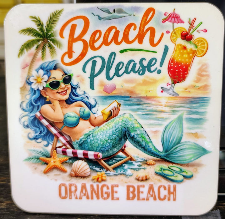 Sassy Girl Coasters (mermaids or mahjong)