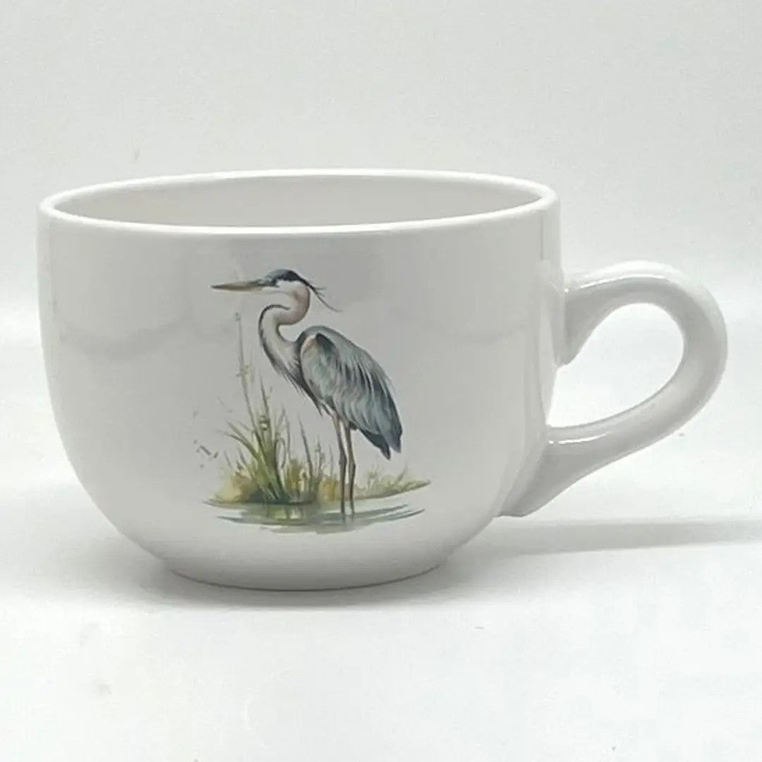 Blue Heron Soup Mug