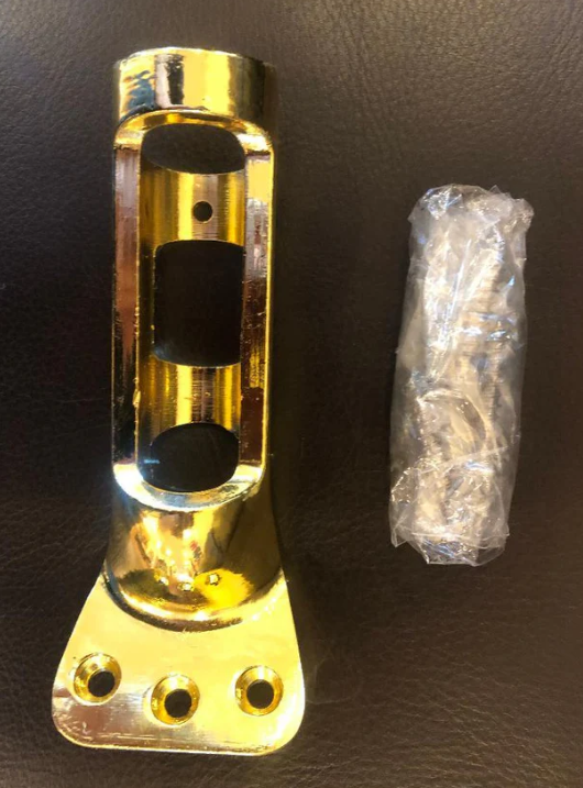 Brace Flag Bracket Gold