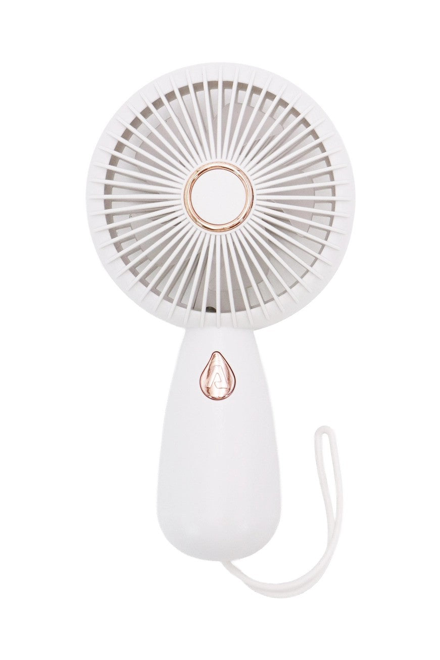 Retro Matte Pastel Electric Fan With Wrist Strap