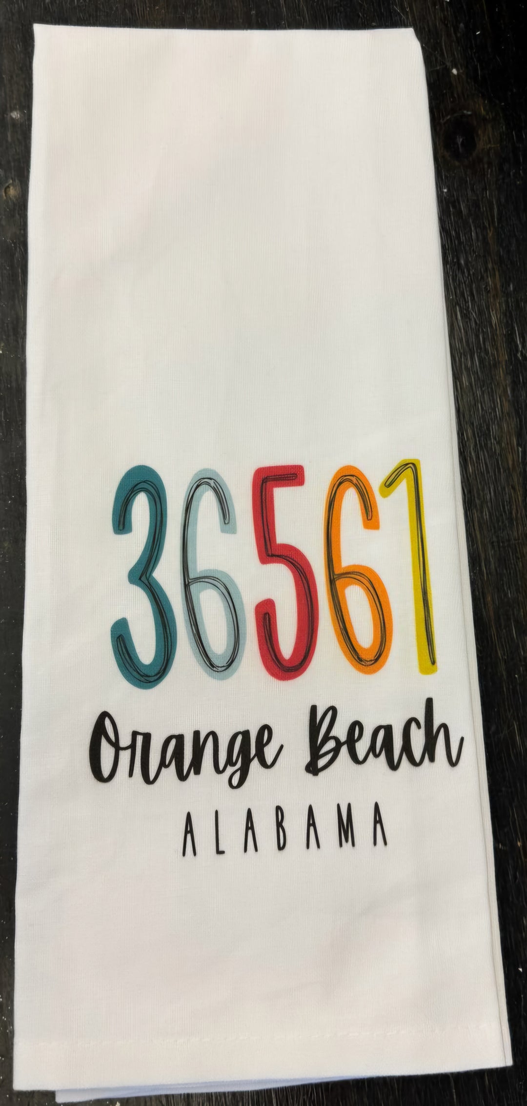 Stone Zip Code Hand Towel
