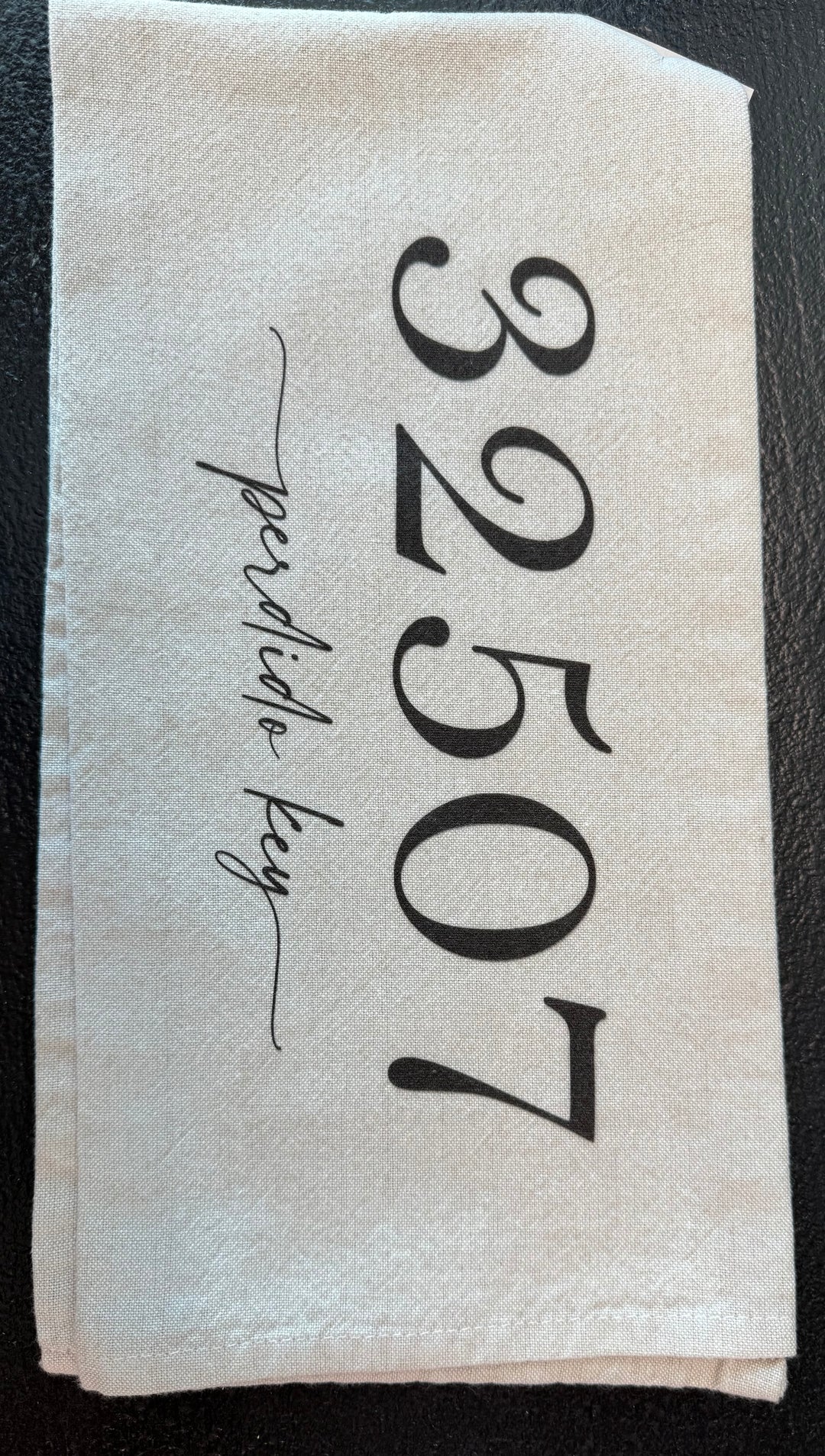 Zip Code Custom Tea Towel