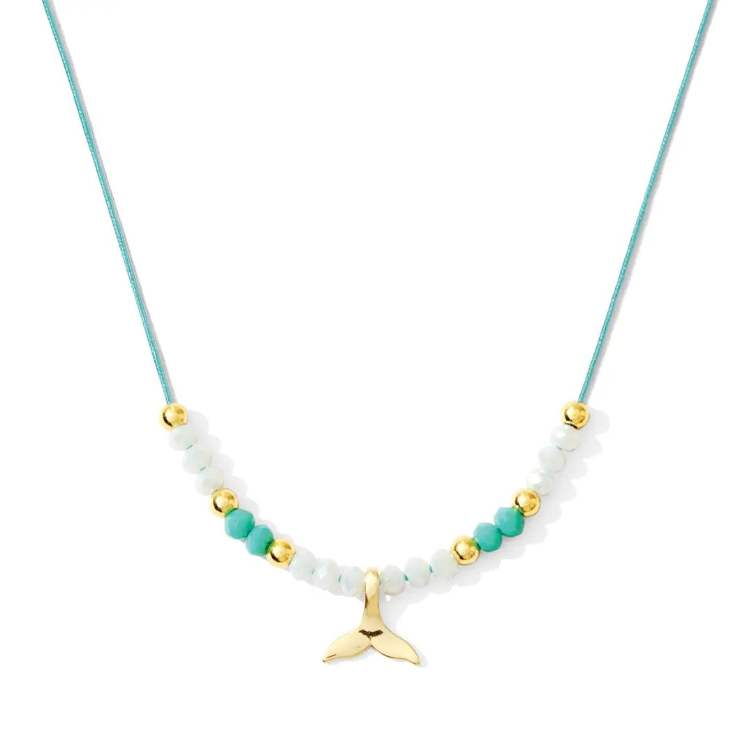 Ocean String Necklace-Turquoise