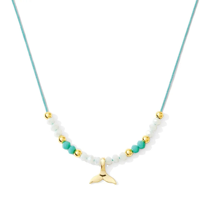 Ocean String Necklace-Turquoise