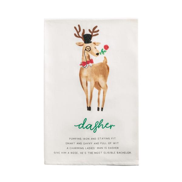 Reindeer Poems Hand Towels