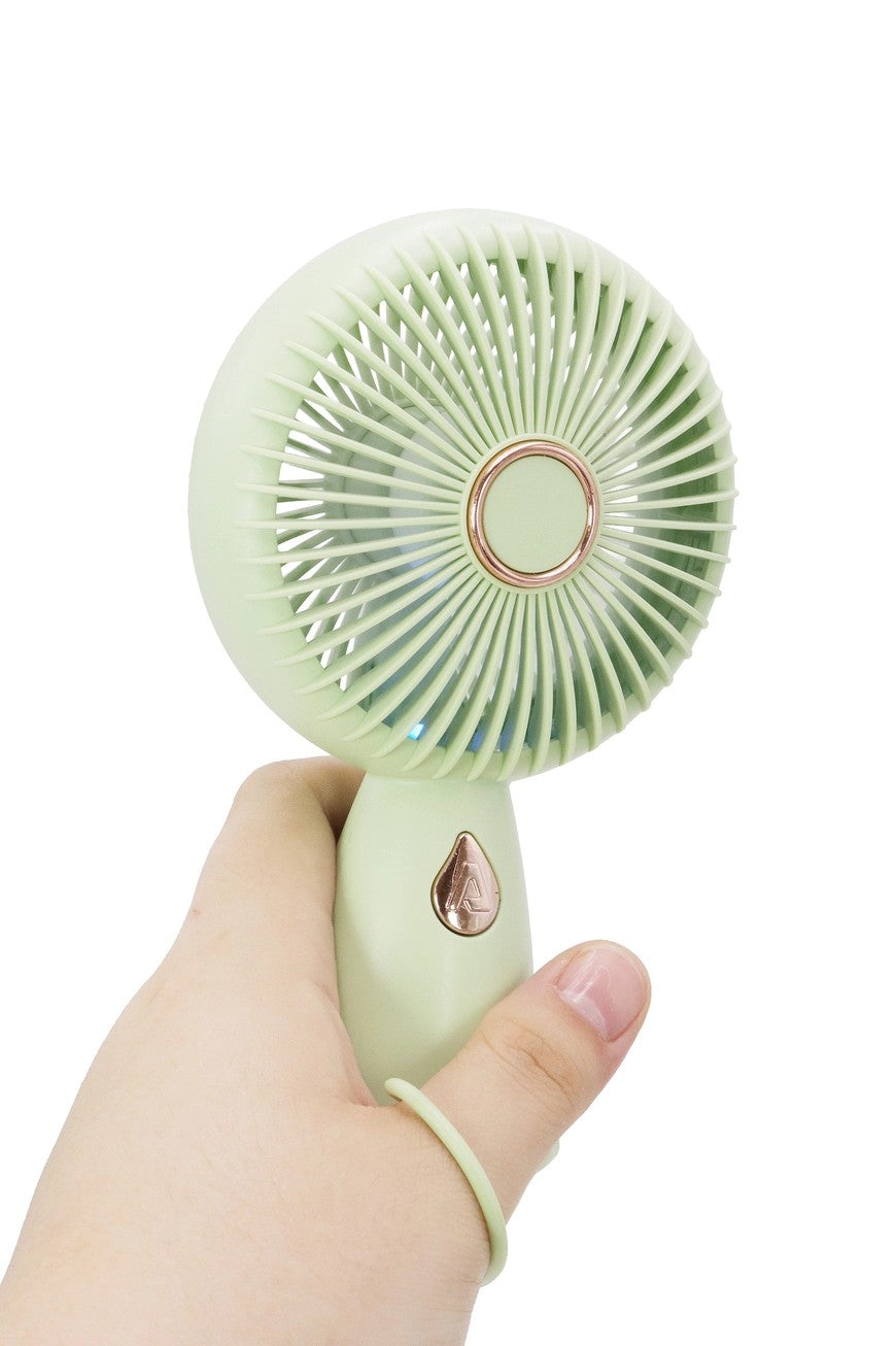 Retro Matte Pastel Electric Fan With Wrist Strap