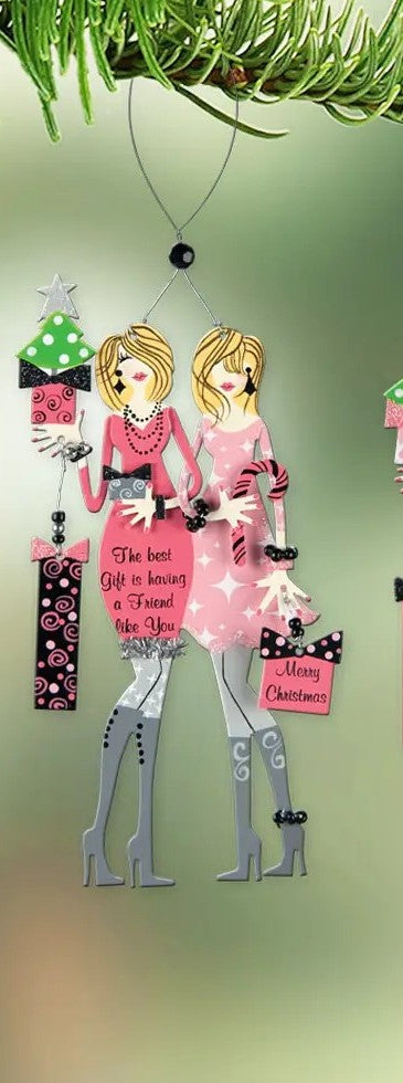 Fabulous Friends Metal Ornaments