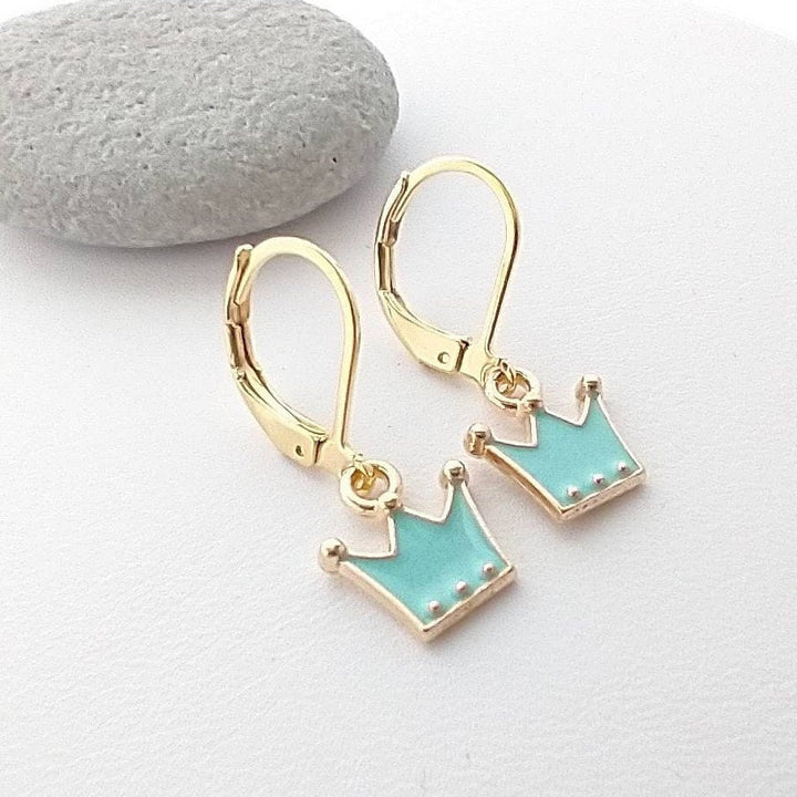 Cutest Tiny Crown Earrings