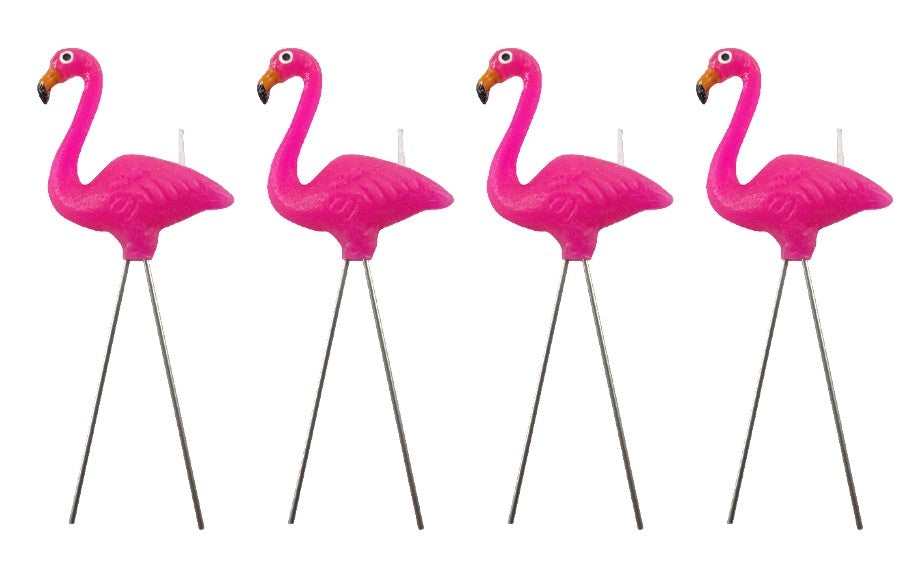 Flamingo Birthday Candles Set