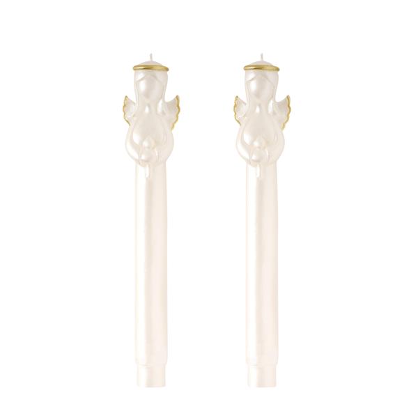 Gold Xmas Taper Candles